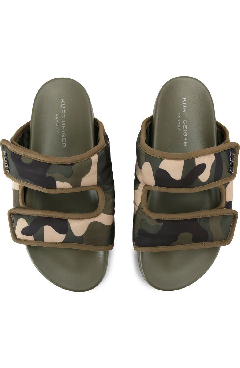 Kurt Geiger London Puff Slide Sandal, Alternate, color, Dark Green