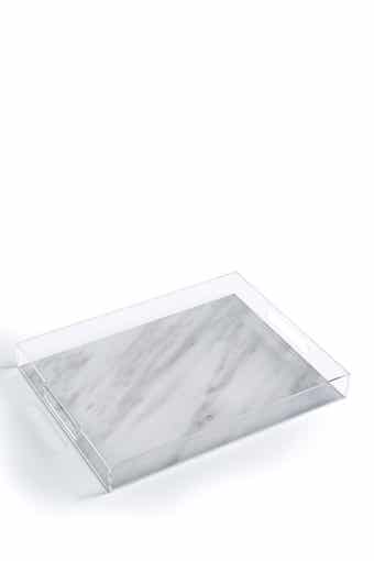 Emanuela Carratoni Italian Marble Carrara Acrylic Tray