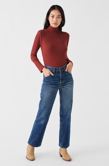 Roscoe Legend Rib Mock Neck Top