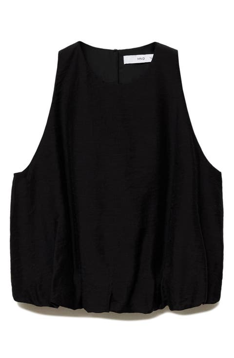 Bubble Hem Sleeveless Top