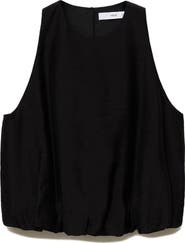 MANGO Bubble Hem Sleeveless Top