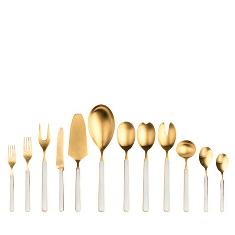 Fantasia Ice Gold Flatware Set - 67 Pieces