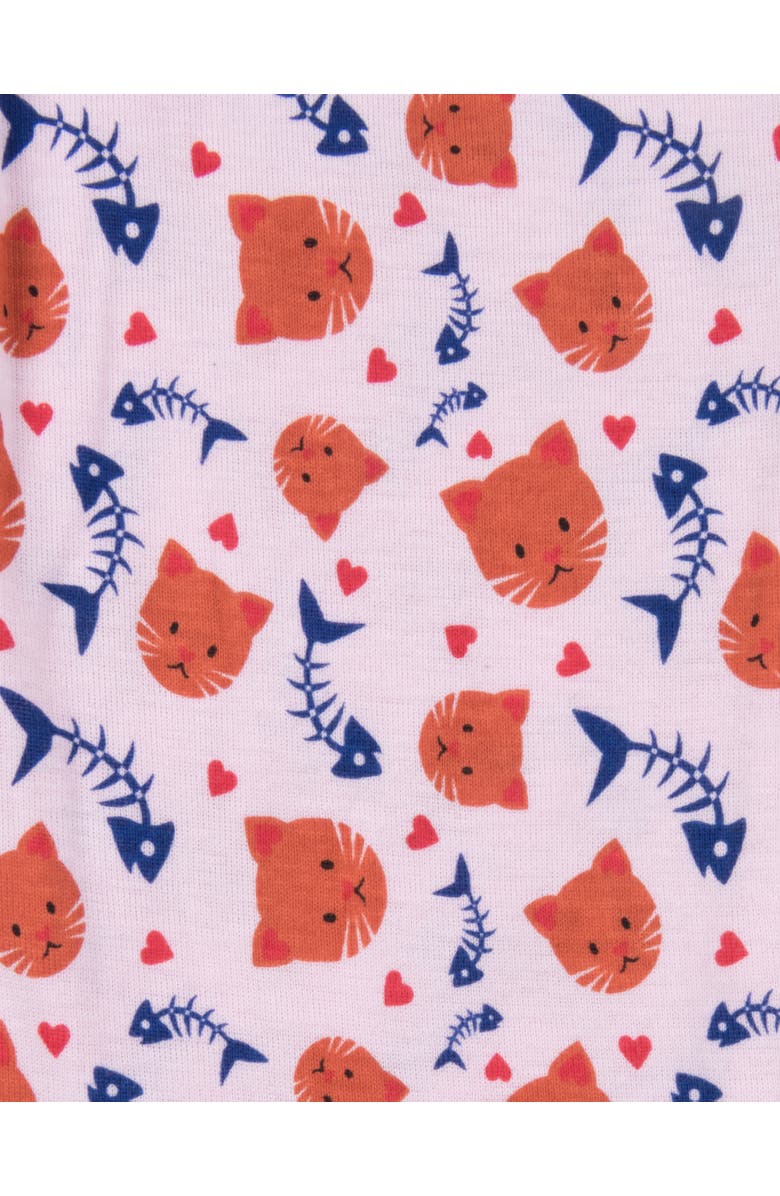 Leveret Girls Matching Doll Printed Cotton Pajamas, Animal & Seasonal Prints, Alternate, color, Kitten