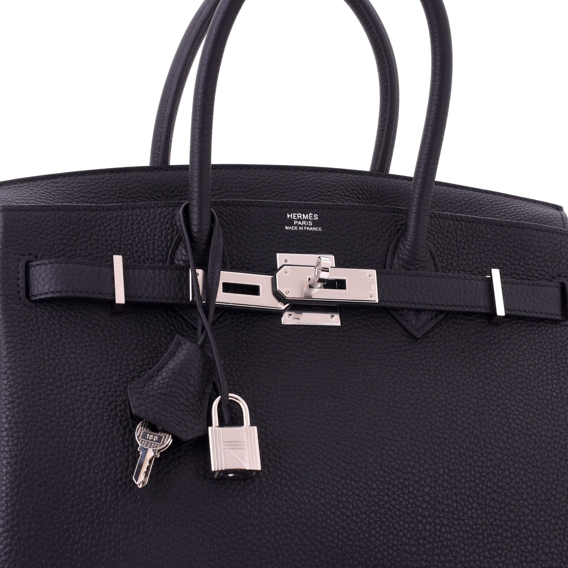 Birkin Handbag Black Togo with Palladium Hardware 30, Alternate, color, Black