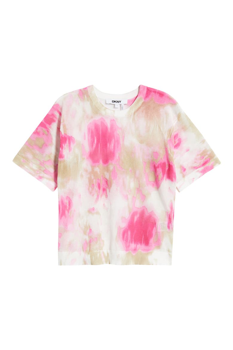 Tie Dye Cotton Blend T-Shirt, Alternate, color, MAY WTRCLR