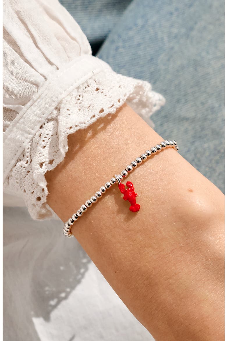 A Little Vibes 'You'Re My Lobster' Bracelet, Alternate, color, Silver Plated