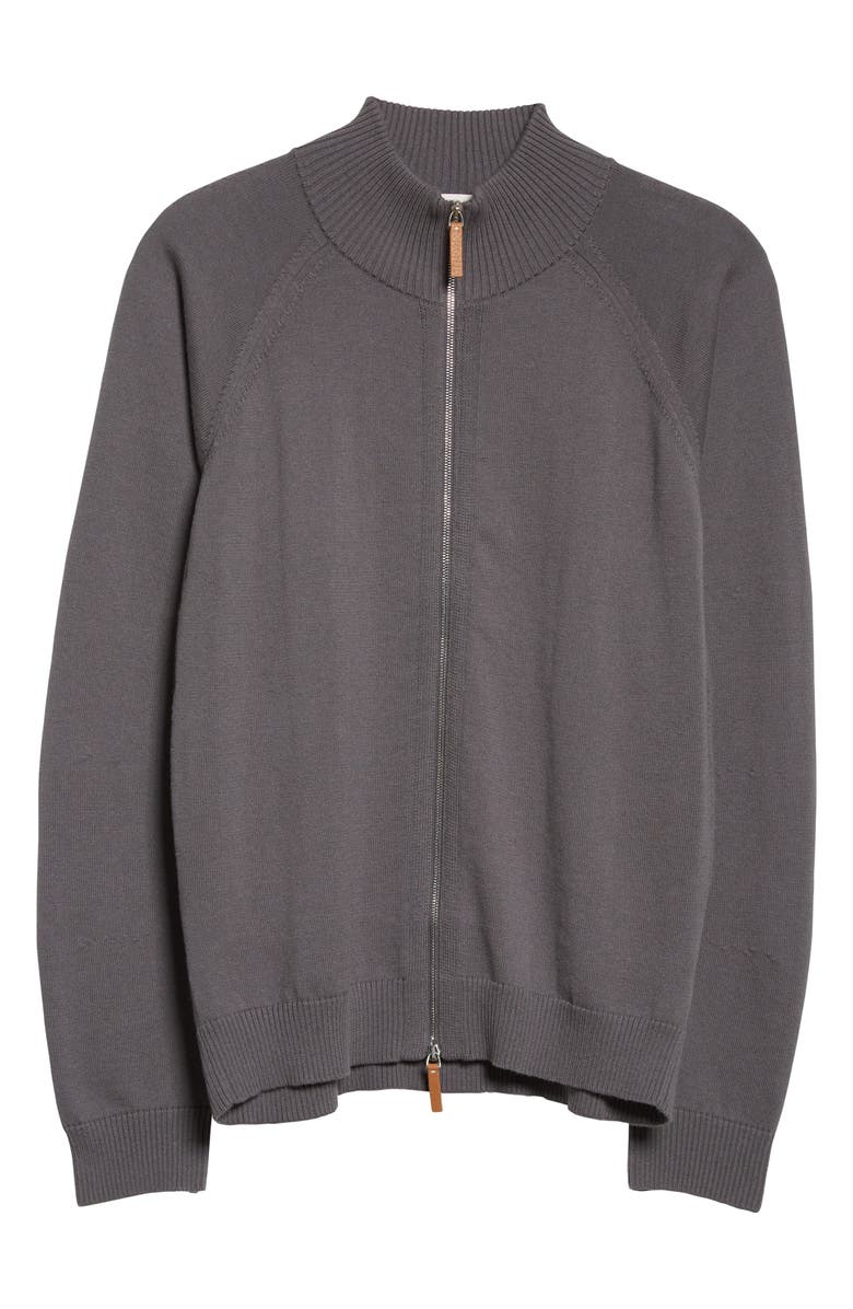 Lafayette 148 New York Women's Mock Neck Zip Front Sweater, Alternate, color, 