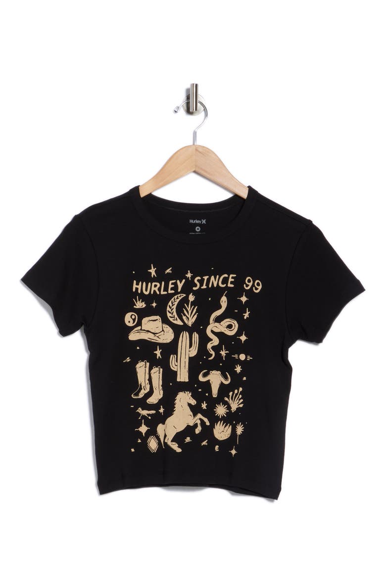 Country Road Baby Tee, Alternate, color, BLACK