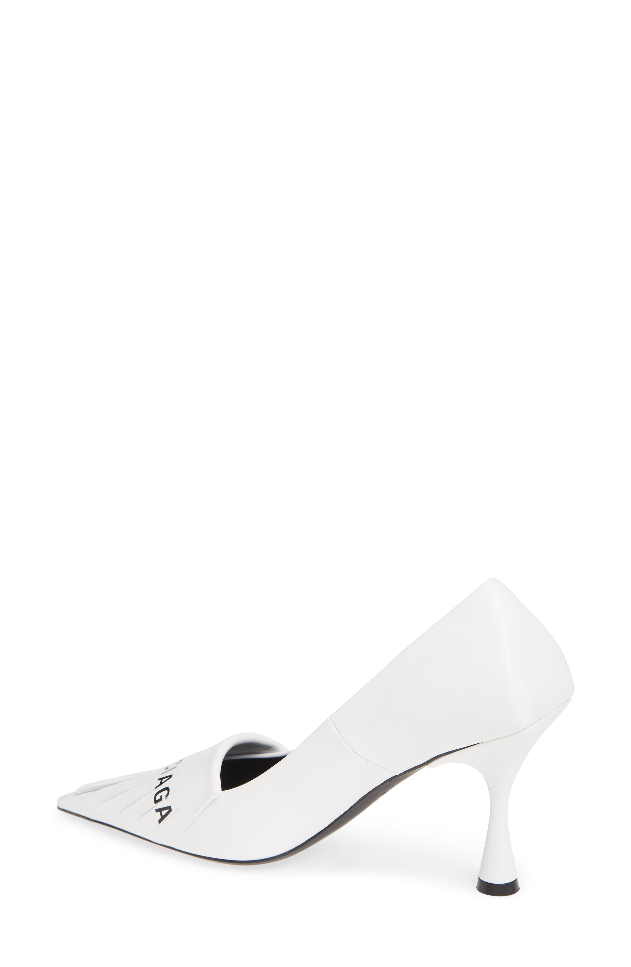 Balenciaga Logo Fringe Pointed Toe Pump, Alternate, color, 