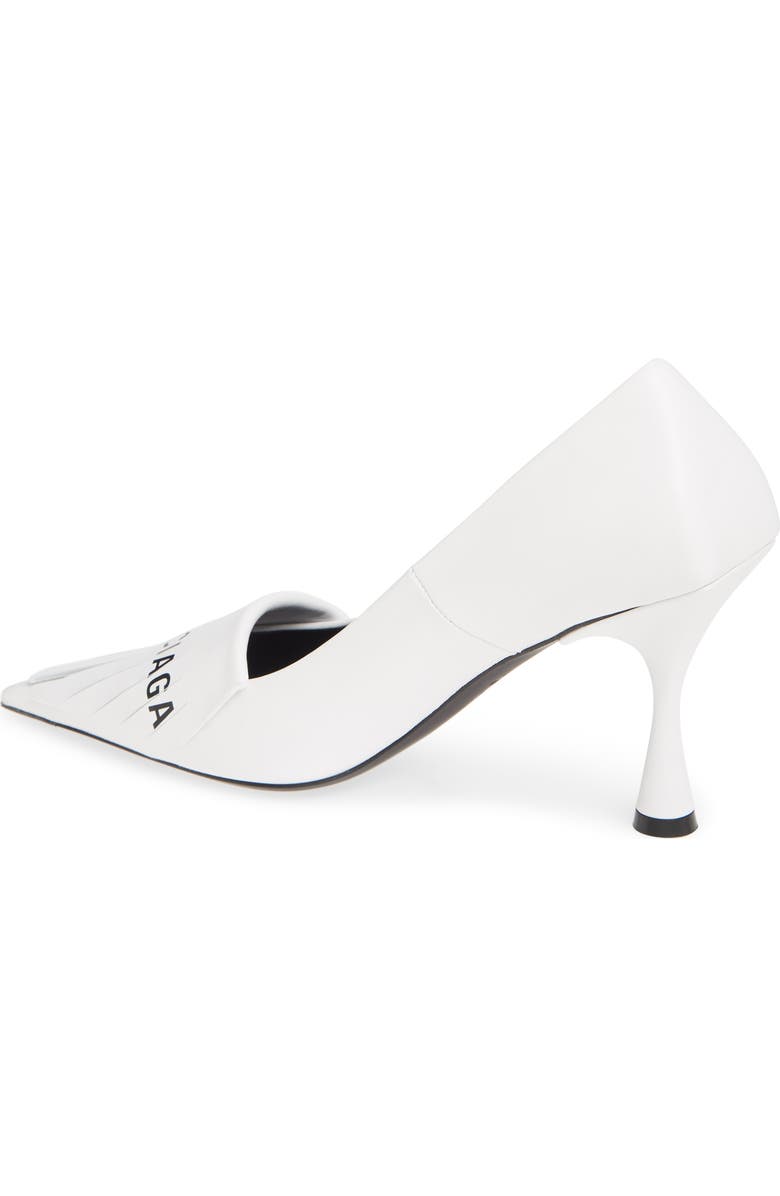 Balenciaga Logo Fringe Pointed Toe Pump, Alternate, color,