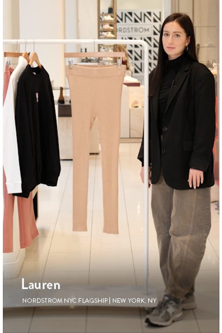 Cottonsilk™ Organic Cotton Blend Rib Leggings video