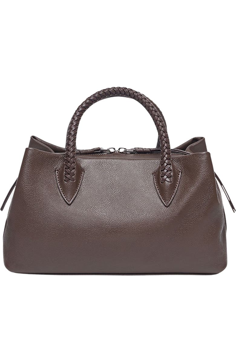 Oryany Roy Leather Satchel, Alternate, color, Espresso