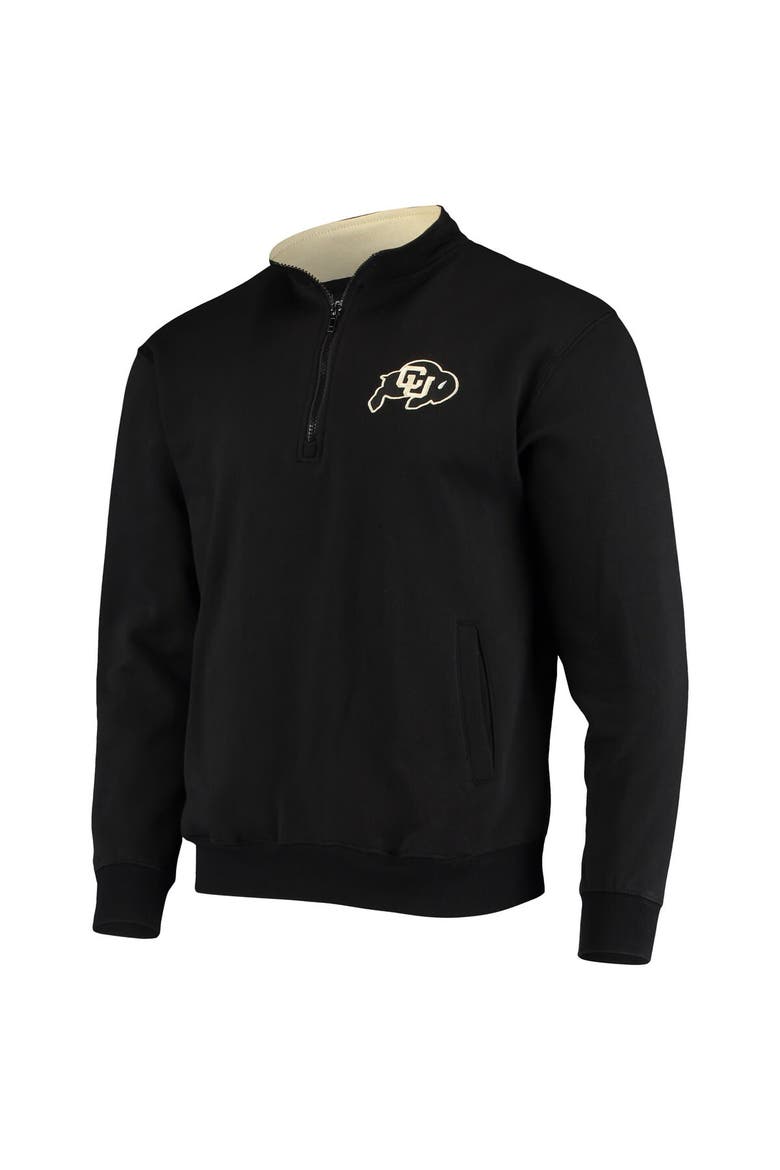 Men's Colosseum Black Colorado Buffaloes Tortugas Logo Quarter-Zip Jacket, Alternate, color, Black