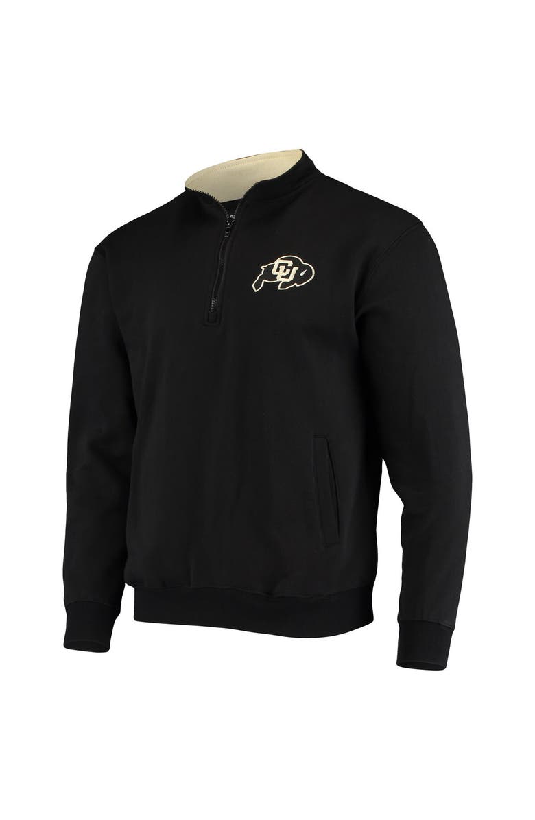 COLOSSEUM Men's Colosseum Black Colorado Buffaloes Tortugas Logo Quarter-Zip Jacket, Alternate, color, Black