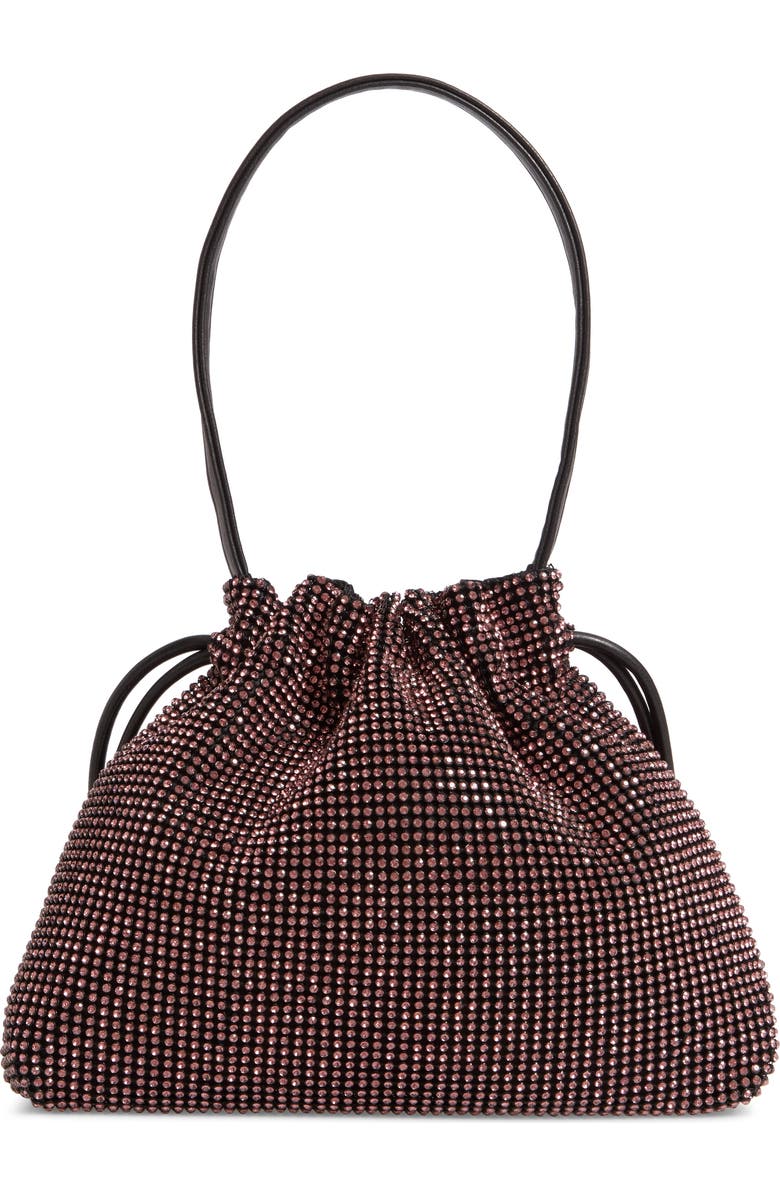 Topshop Dina Diamante Drawstring Bag, Alternate, color,