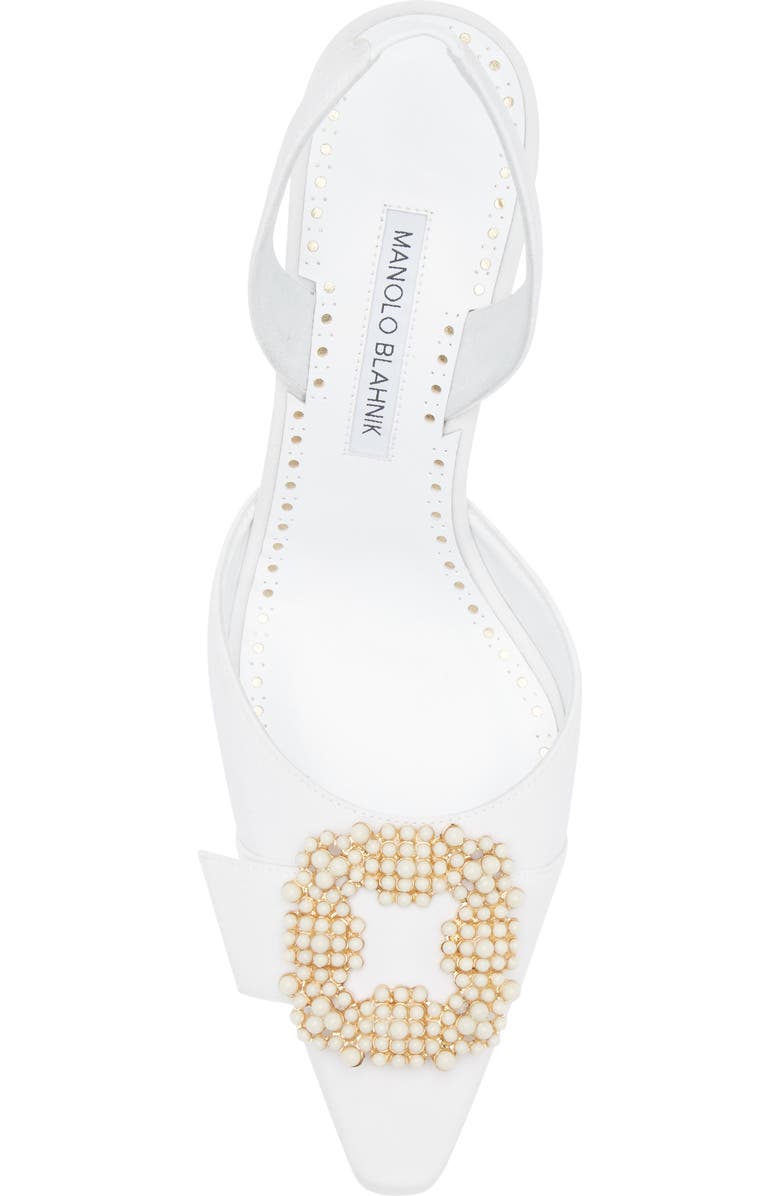 Manolo Blahnik Gibsli Buckle Slingback Pump, Alternate, color,