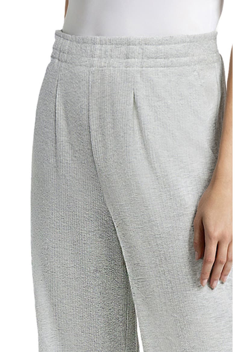 Brushed Ribbed Pants, Alternate, color, HEATHER GREY