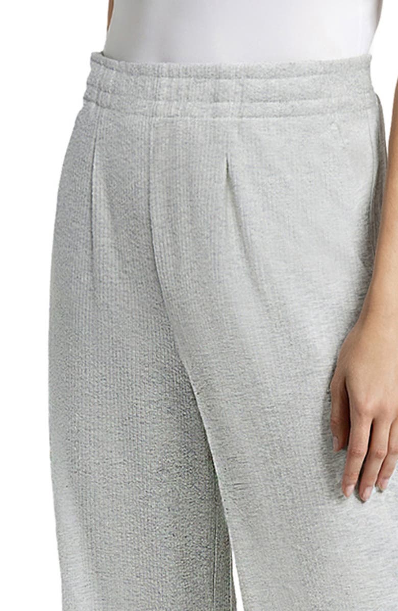 Three Dots Brushed Ribbed Pants, Alternate, color, Heather Grey