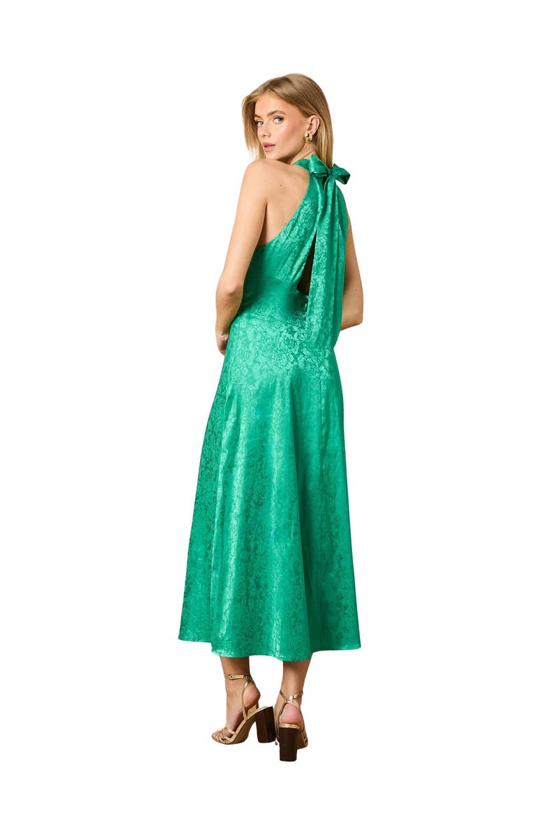 Oasis Bias Halterneck Midi Dress, Alternate, color, Green