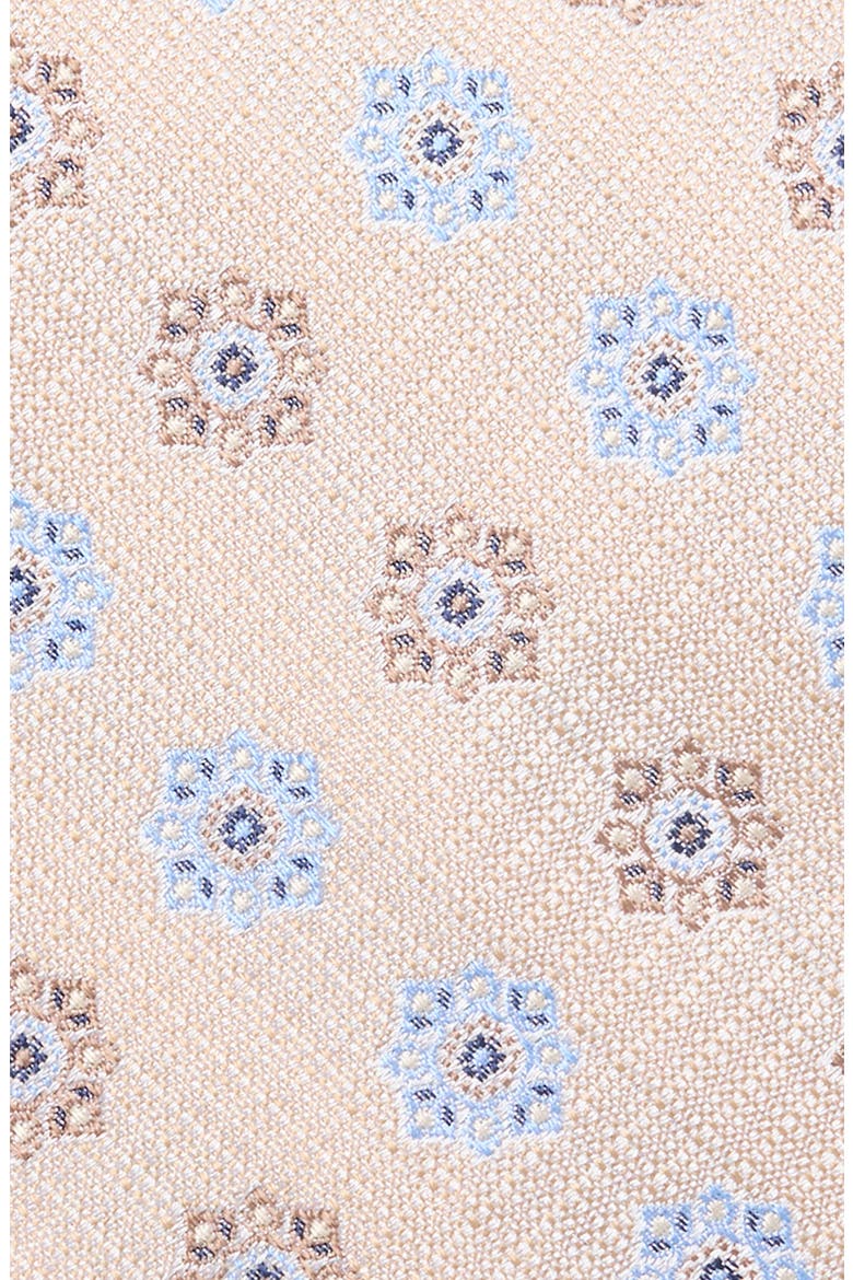 Atwood Medallion Silk Jacquard Tie, Alternate, color, TAUPE MEDALLION