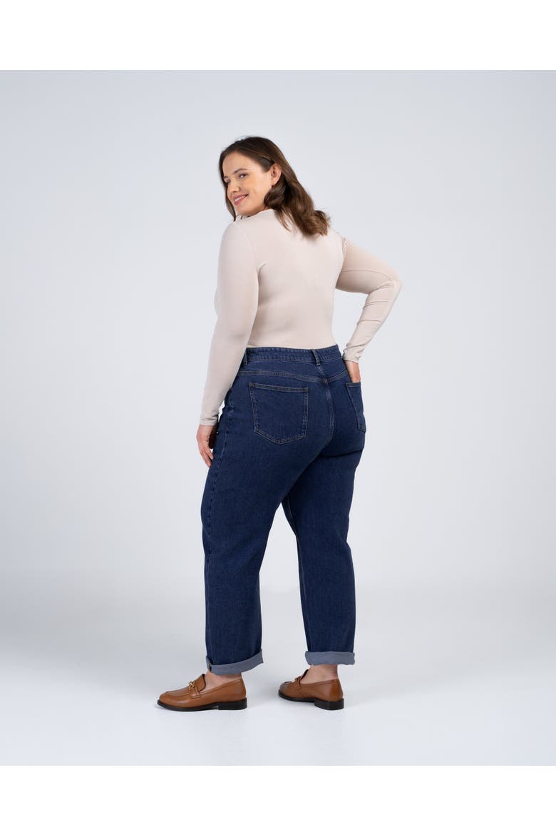 Darla Boyfriend Mid Rise Jeans, Alternate, color, Dark Blue