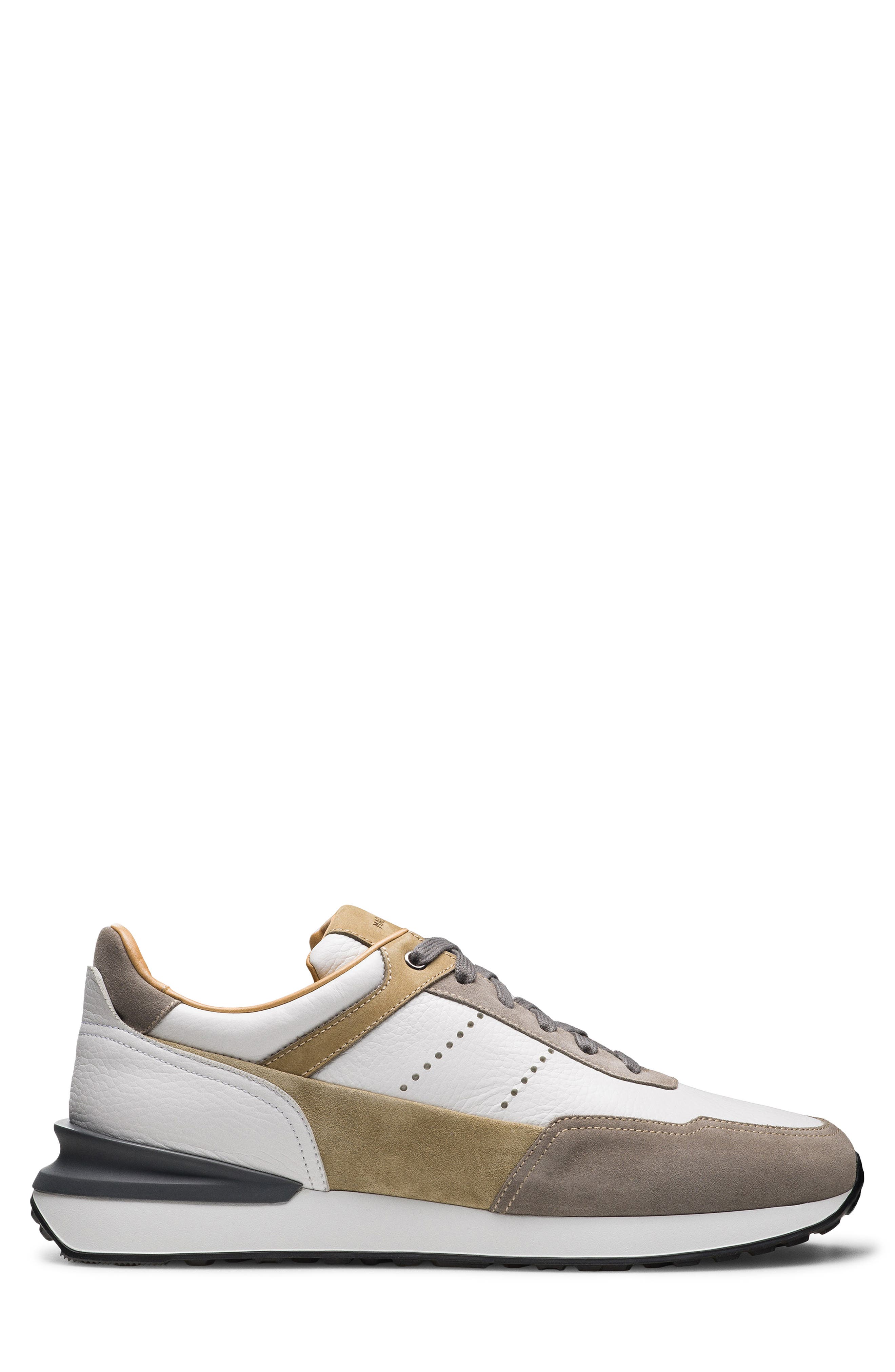 Magnanni Bravo V Sneaker, Alternate, color, White / Avena