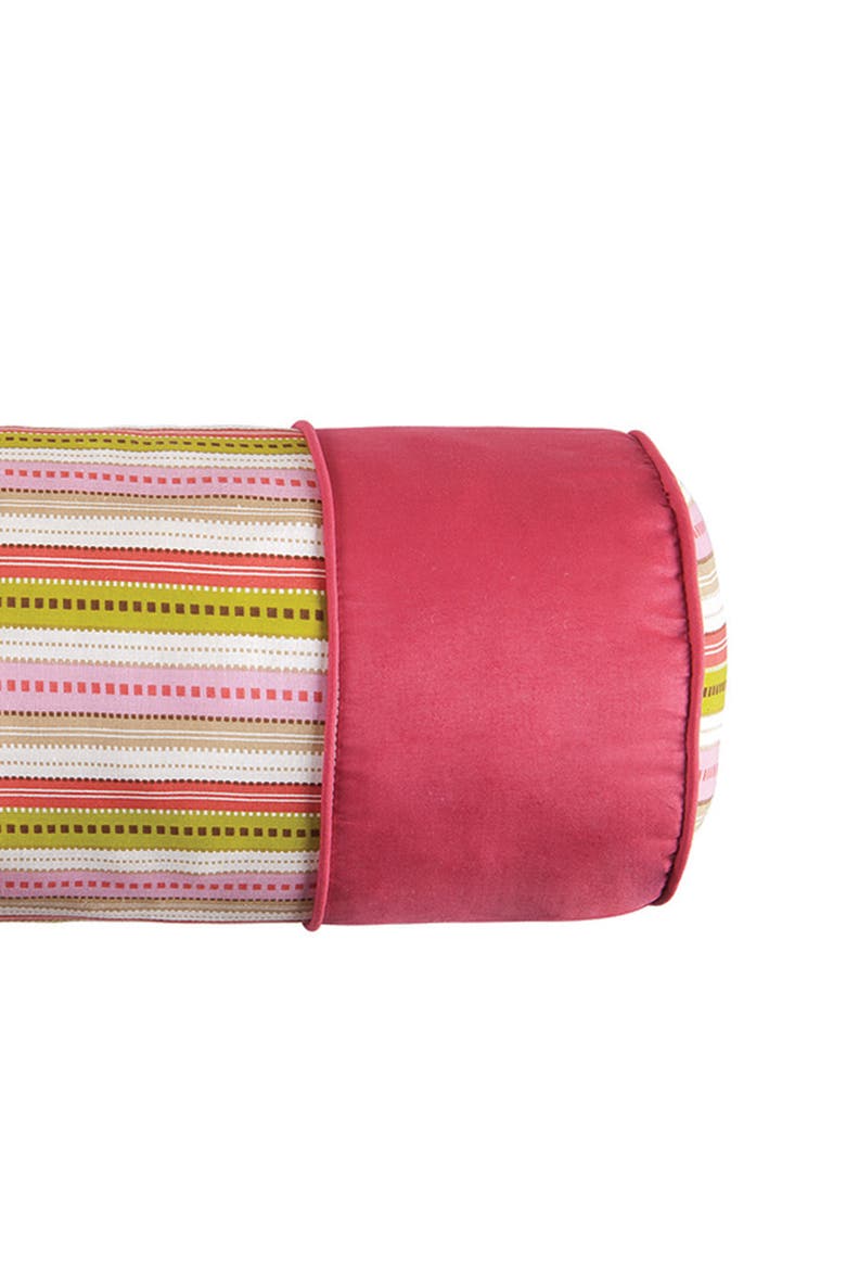 Laney Pieced Pillow, 6" x 20", Alternate, color, Pink