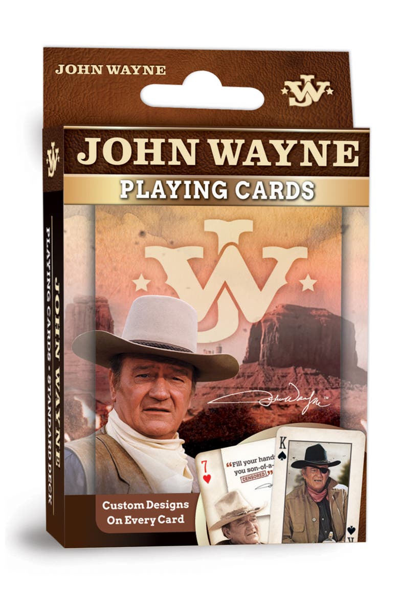John Wayne Playing Cards, Main, color, Multicolor