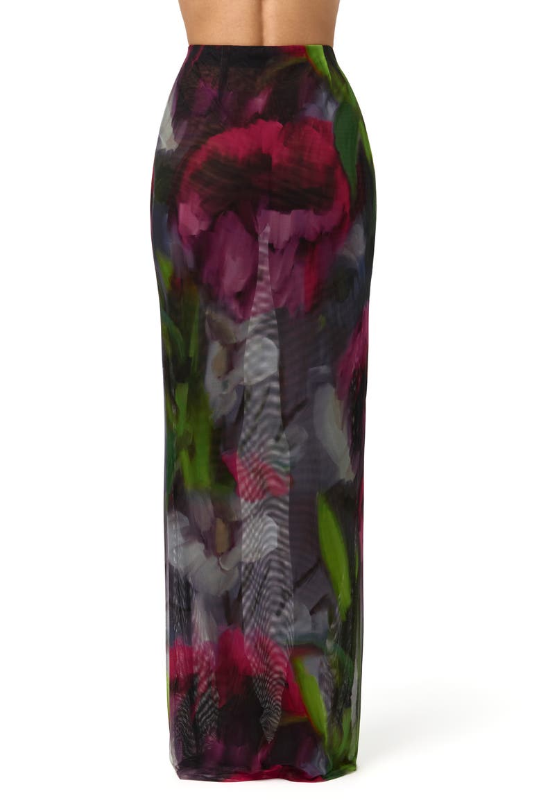 Baroque Bloom Mesh Maxi Skirt, Alternate, color, BAROQUE BLOOM