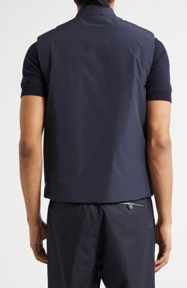 Moncler Sahel Water Repellent Down Vest, Alternate, color, Navy Blue