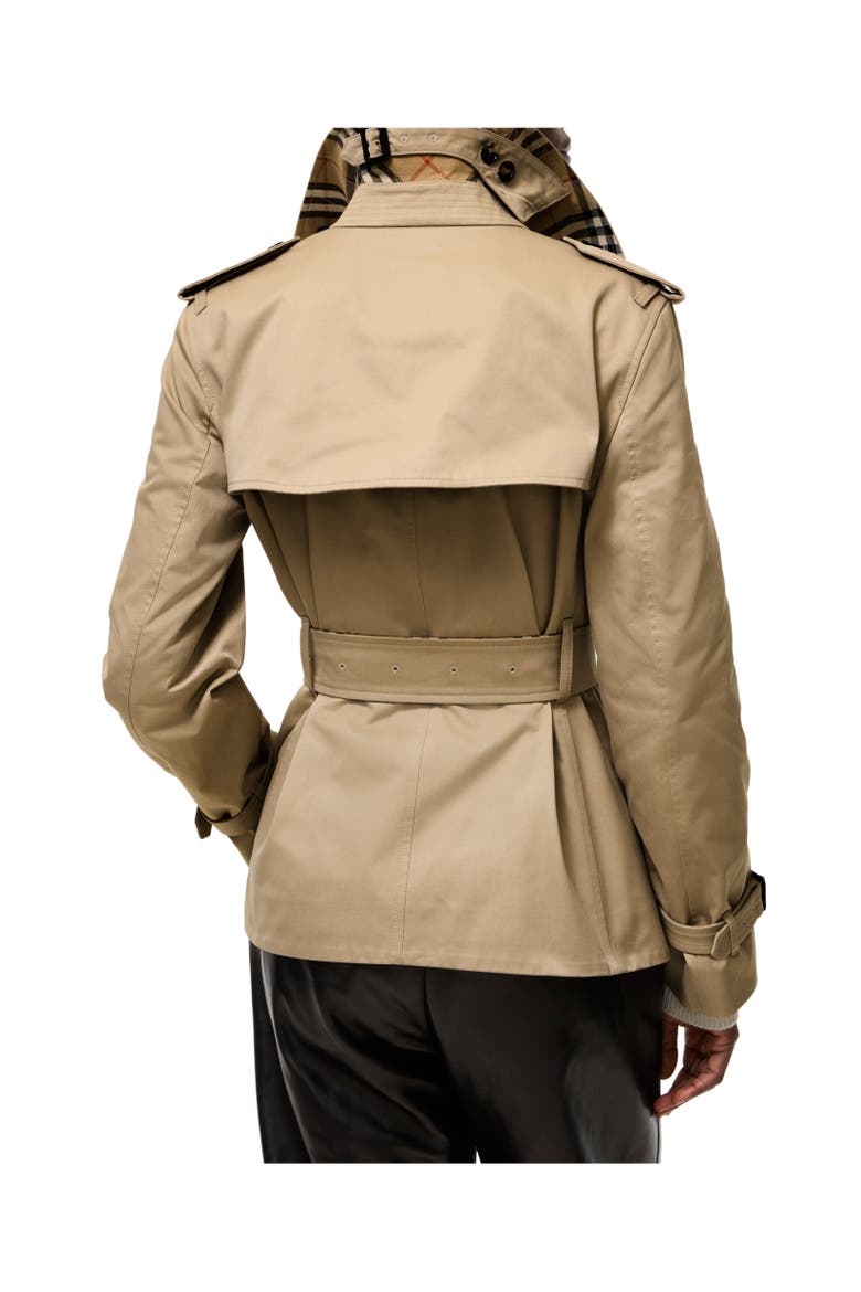 Garbardine Lakefield Trench Jacket, Alternate, color, Honey beige