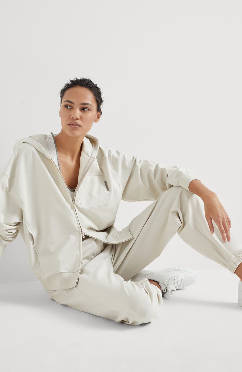 Brunello Cucinelli Lightweight French terry sweatshirt, Alternate, color,