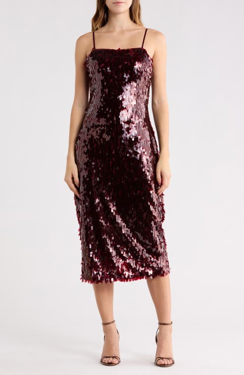 Sequin Midi Dress