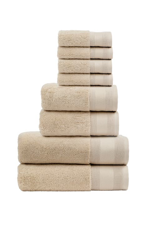 Signature Luxury 100% Turkish Cotton 8 Piece Towel Set
