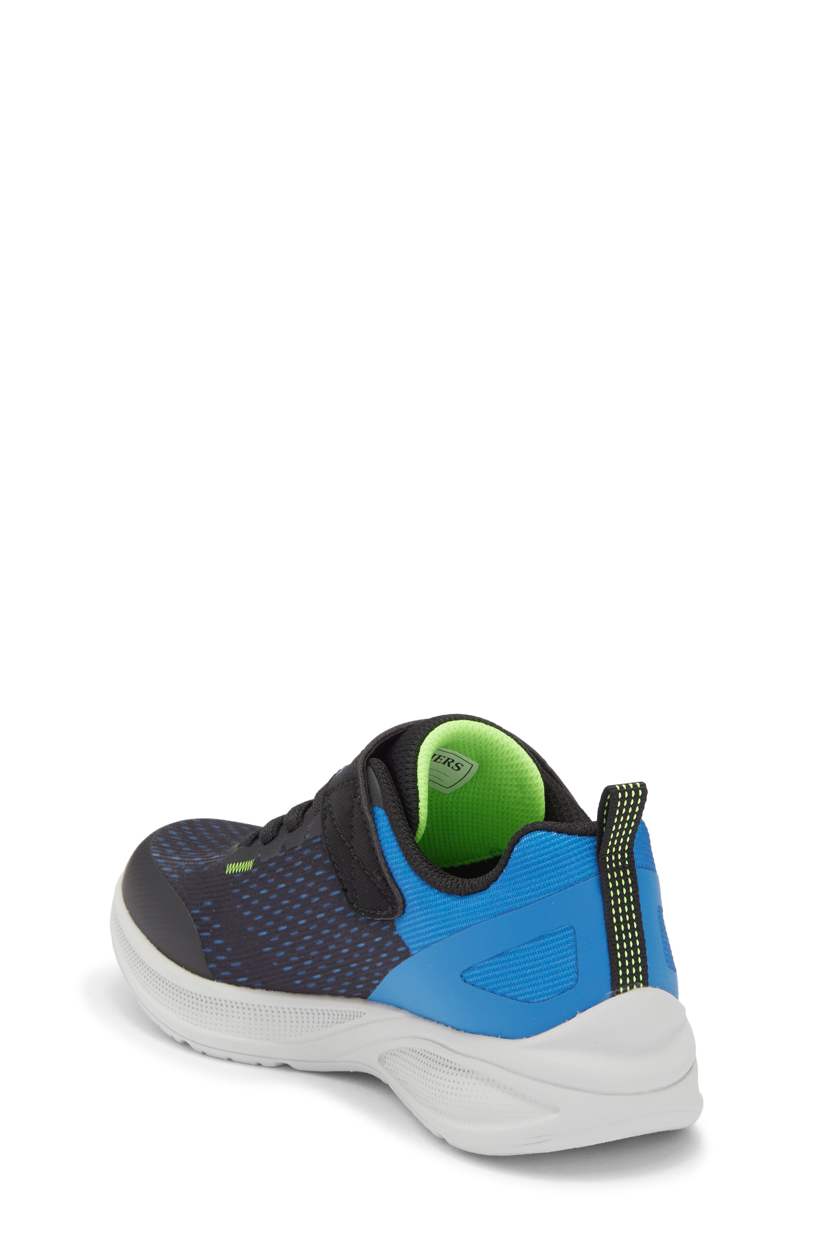SKECHERS Kids' Microspec Max Advance Sneaker, Alternate, color, Black/ Blue Multi