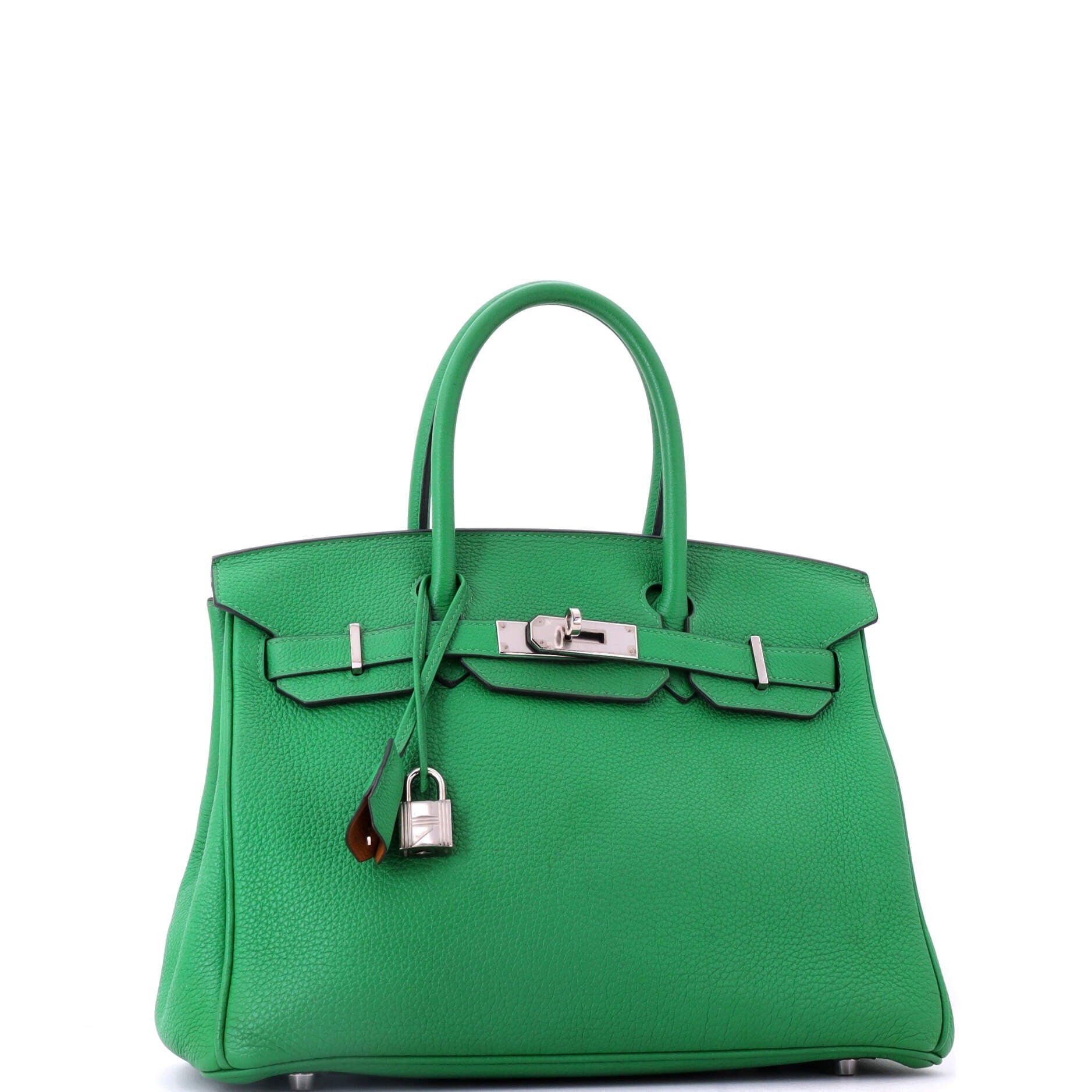 Birkin Handbag Verso Togo with Palladium Hardware 30, Alternate, color, Green