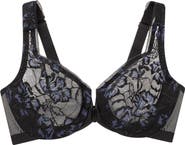 Glamorise WonderWire® Front Close Lacy T-Back Underwire Bra