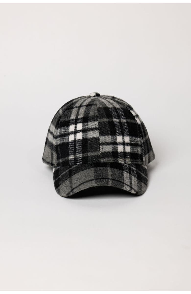 Hat Attack Check Cap, Main, color, Black Check