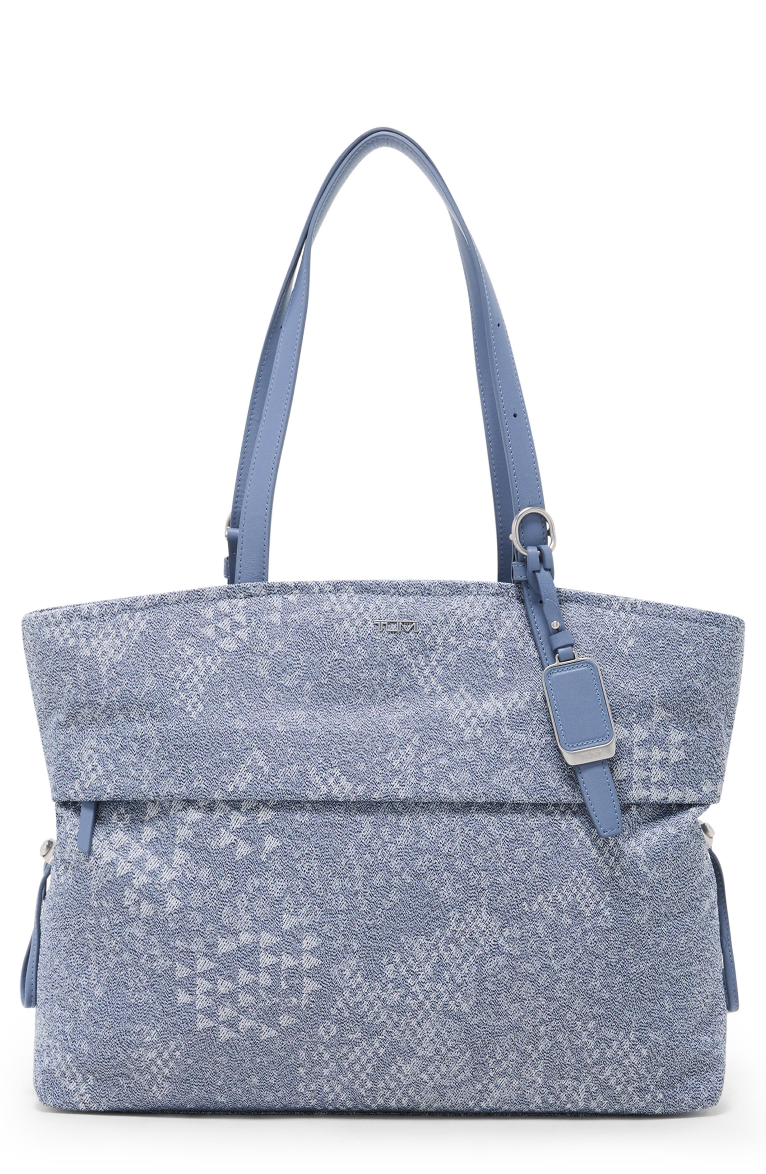 TUMI Voyageur Cam Large Tote, Main, color, Denim Blue