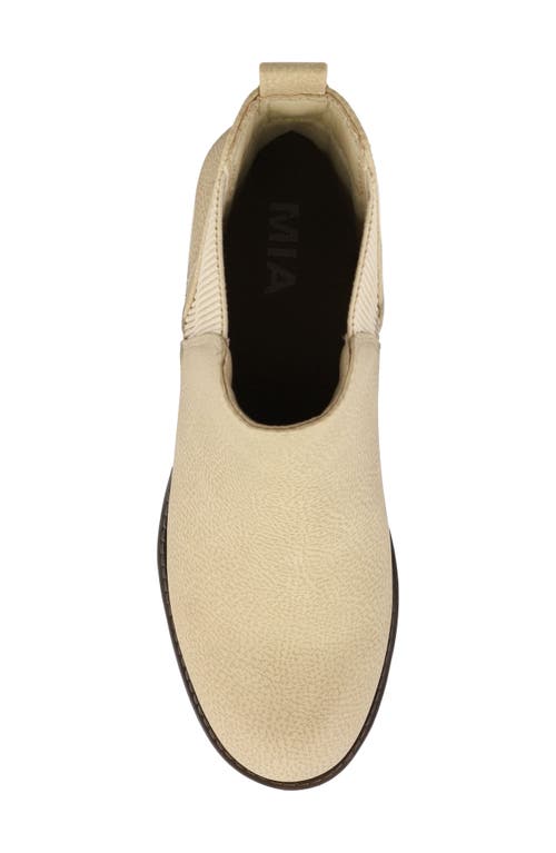 Mia Jody Ribbed Lug Sole Chelsea Boot In Brown