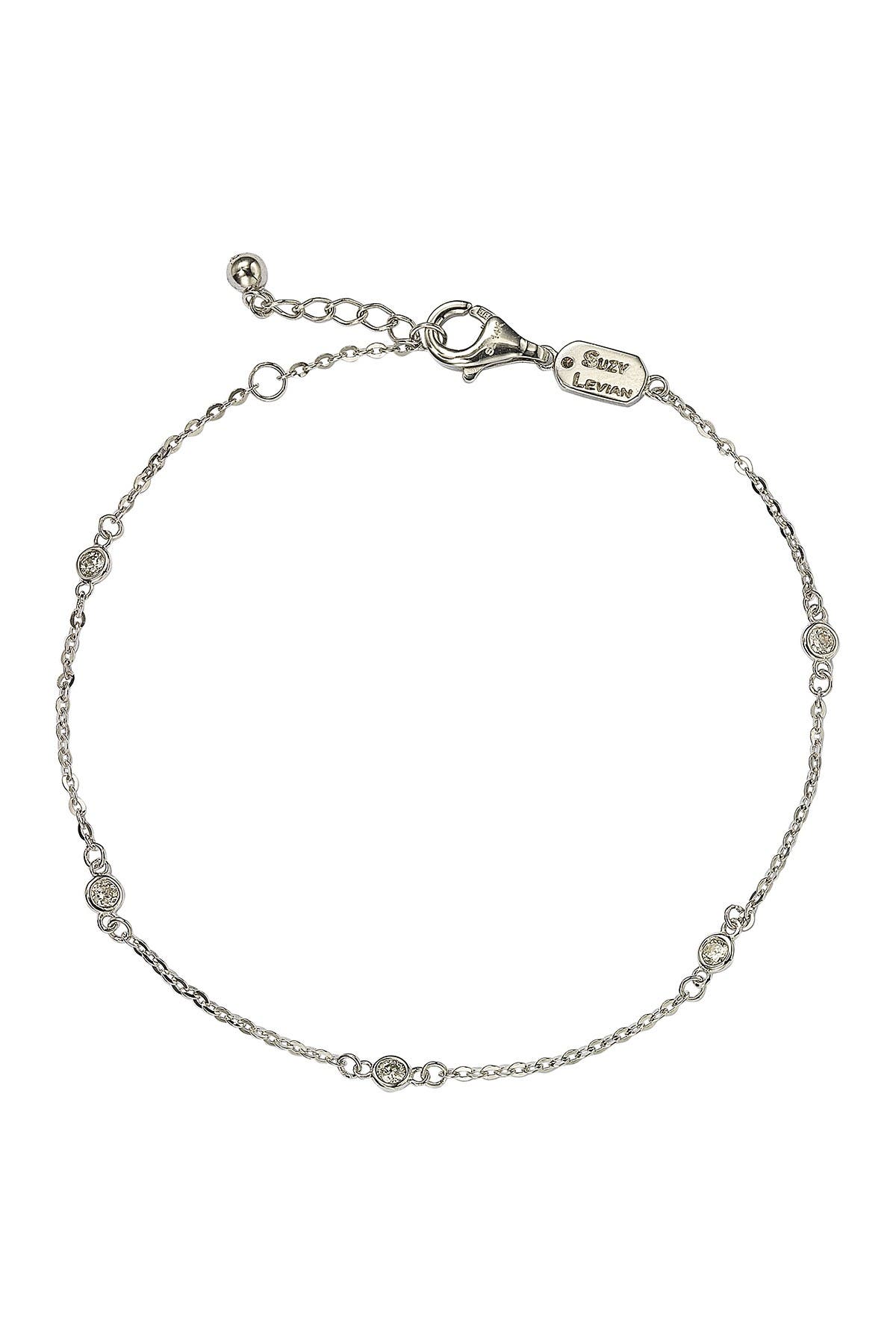SUZY LEVIAN 14K White Gold Diamond Bracelet - 0.15ctw