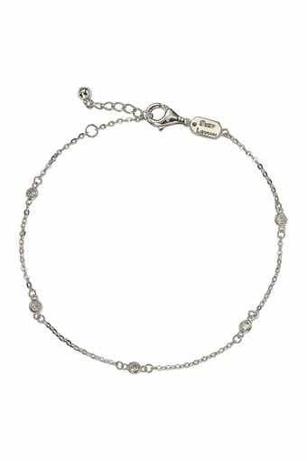 14K White Gold Diamond Bracelet - 0.15ctw