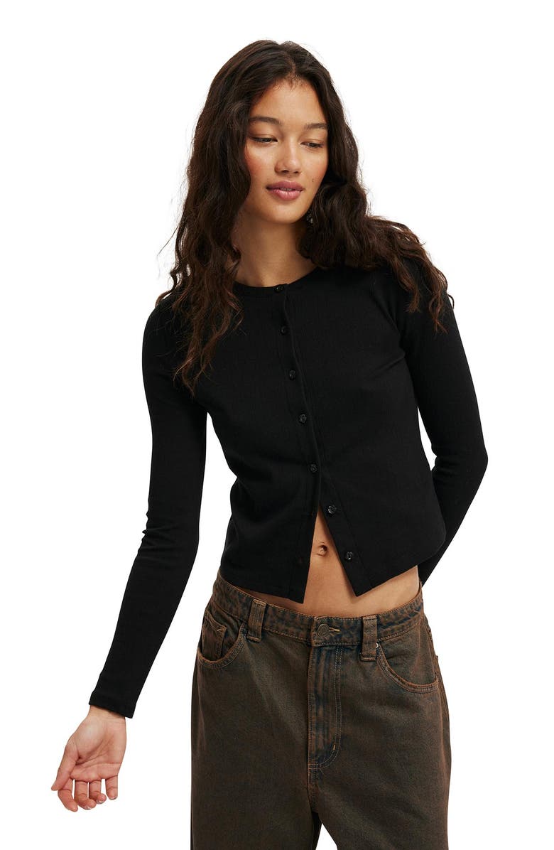 Cotton On Women's Scarlet Pointelle Cardi, Main, color, 