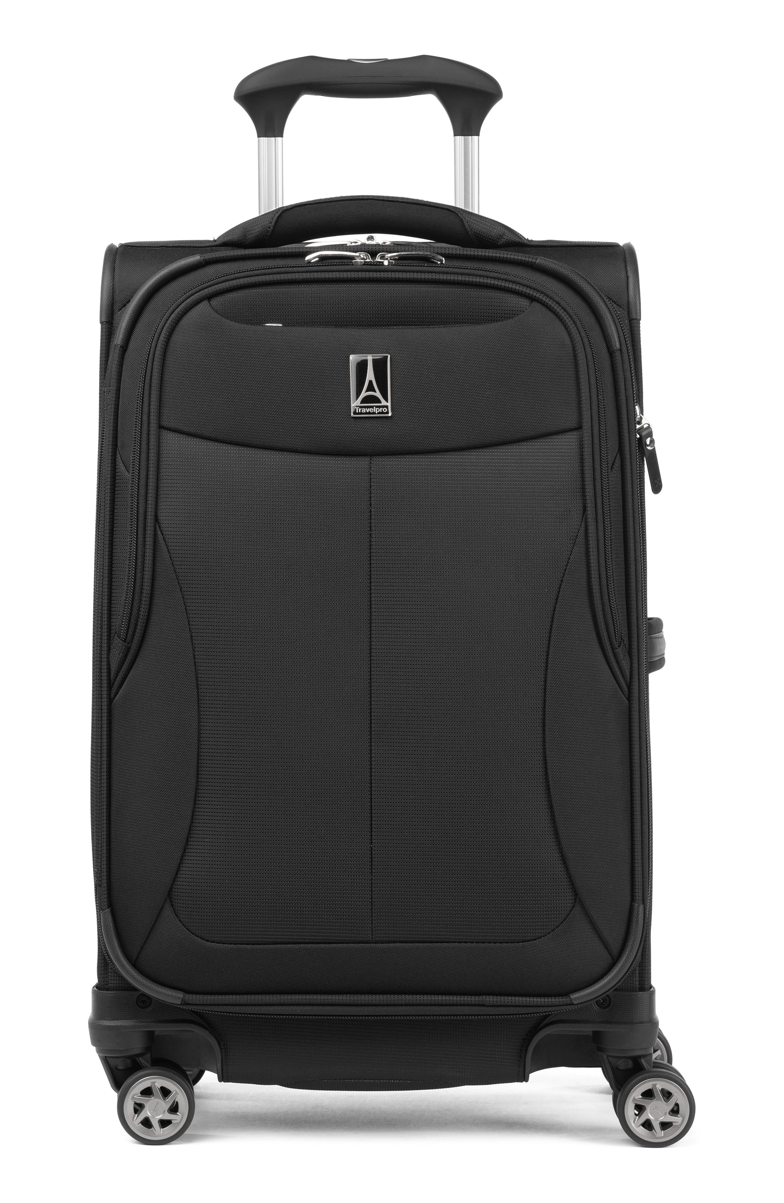 TRAVELPRO WAB 6 Check-In Expandable Softside Spinner Suitcase, Main, color, Black