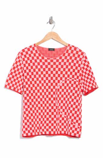 Akris Checkerboard Knit Top