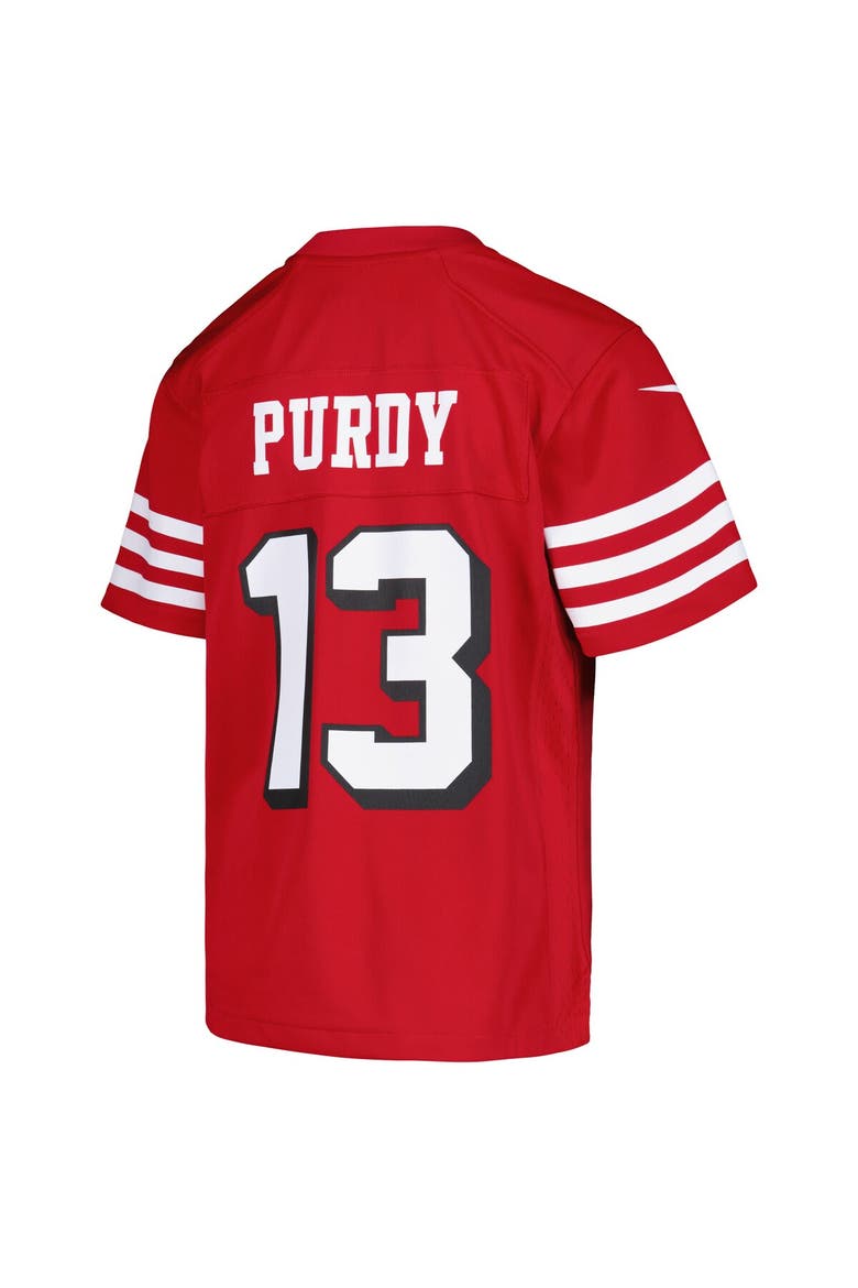 Youth Nike Brock Purdy Scarlet San Francisco 49ers Game Jersey, Alternate, color, Scarlet