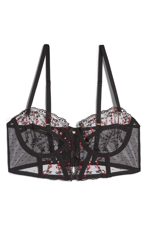 Etam Conquete N°9 Underwire Longline Balconette Bra in Black at Nordstrom, Size 36C