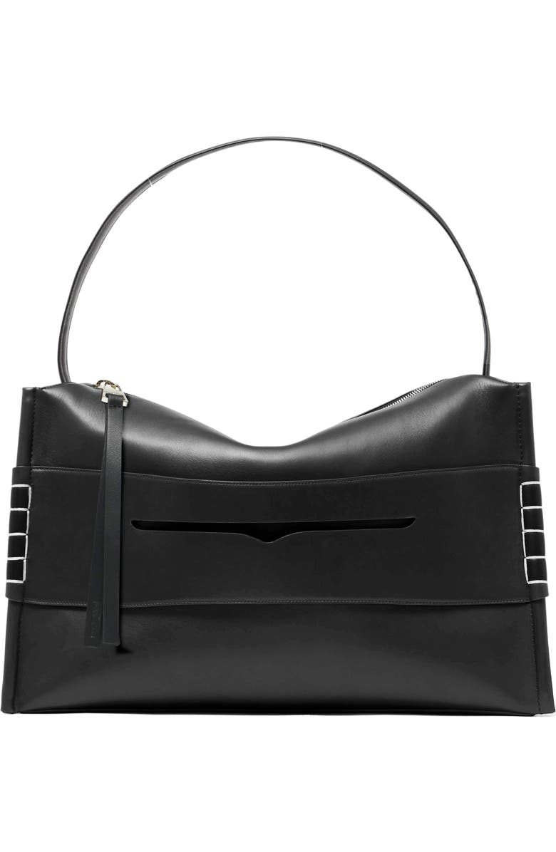 JW Anderson Large Loafer Leather Top Handle Bag, Main, color,