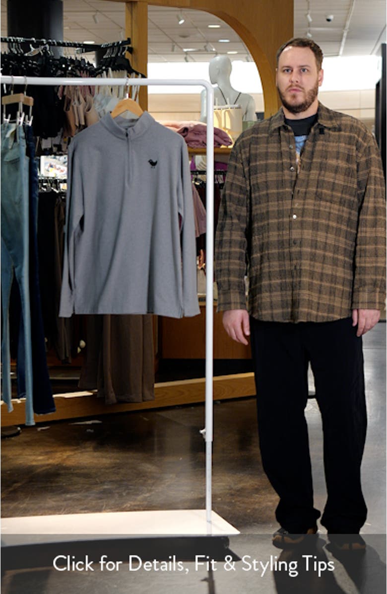 Smoke Quarter Zip Performance Golf Pullover, sales video thumbnail