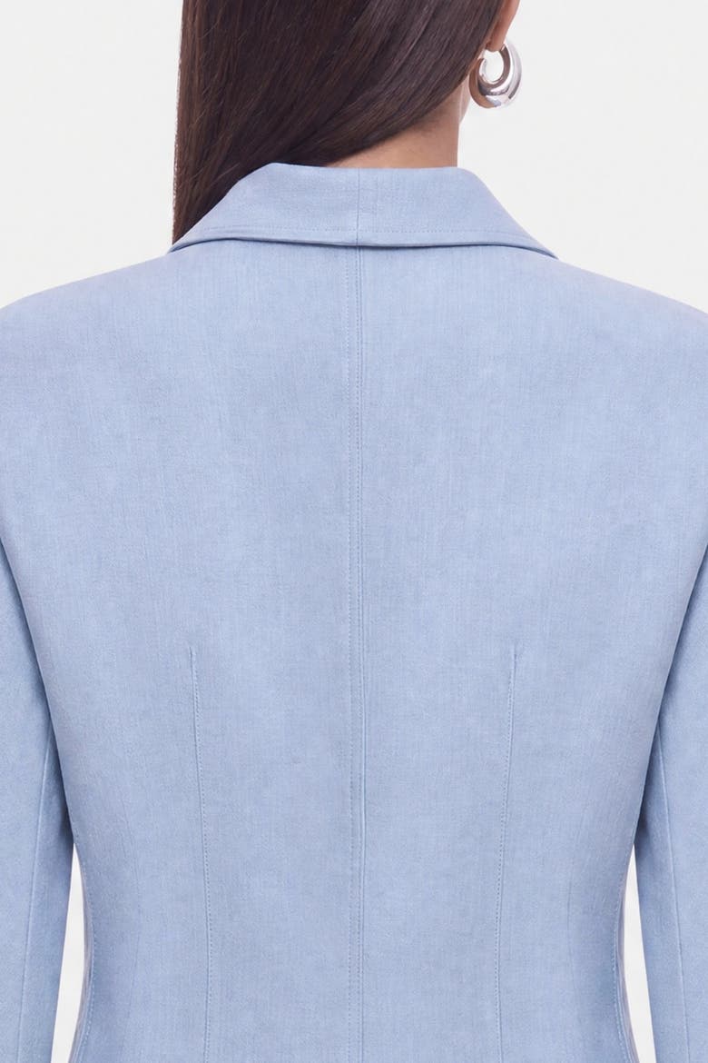 Textured Cotton Blend Jacket, Alternate, color, Blue